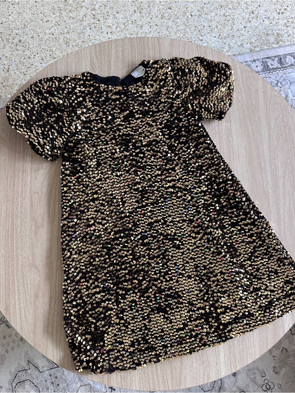 Stunning sequen gold party dress from Zara Kids size 8
